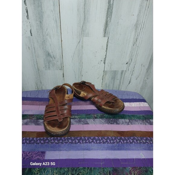 DANSKO Brown Leather Strappy Open Toe Slingback Sandals EU 37 US 6.5-7 - Picture 9 of 9
